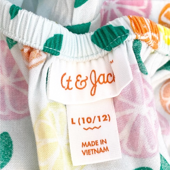 Cat & Jack Girls Citrus Print Dress | Summer | Size 10/12 | Boho | Beachy - Picture 5 of 5